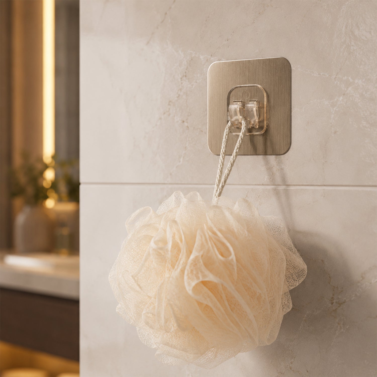 Adhesive Plastic Wall Hook Strong Hold & Easy Installation - Detail View 5