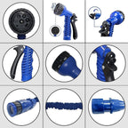 Expandable Garden Hose 4m with Spray Gun - Back View