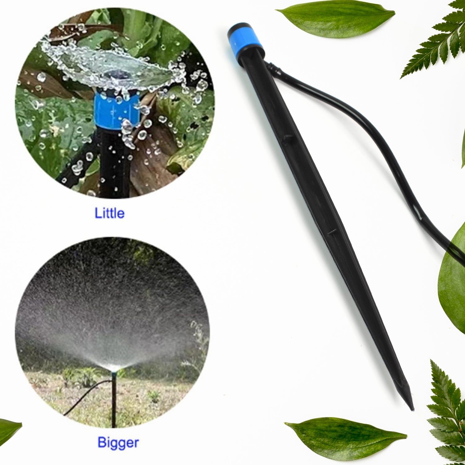 Garden Water Dripper 360 Adjustable Flow | Tidy Roots - Front View