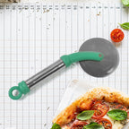 Stainless Steel Pizza Cutter Sharp Wheel | Quickslice - Front View