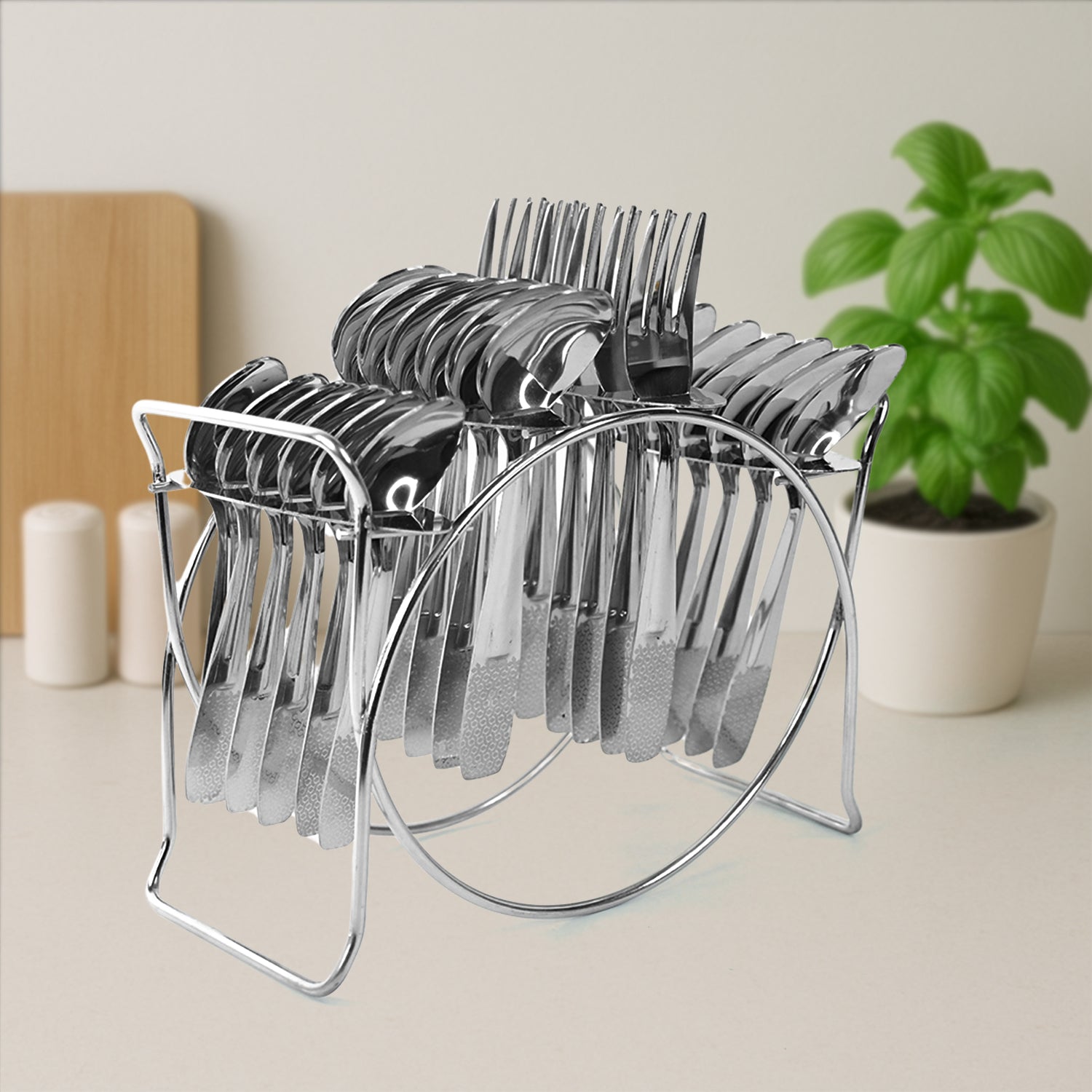 ALVENZA Stainless Steel Cutlery Set – Durable 24-Piece Dining Essentials