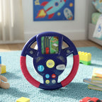 ALVENZA Musical Steering Wheel Toy – Interactive Sound & Light for Toddlers