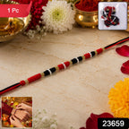 Rakhi Traditional Beaded Thread for Raksha Bandhan - Side View