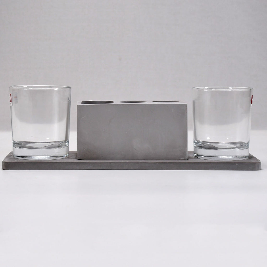 ALVENZA Wine Glass Holder Set – Elegant Marble & Lead-Free Glasses | Indo Glow