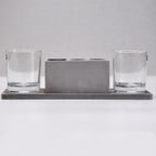 ALVENZA Wine Glass Holder Set – Elegant Marble & Lead-Free Glasses | Indo Glow