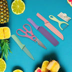 Kitchen Knife Set Professional 6-Piece High Carbon Steel | CookAura - Front View