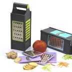 Vegetable Slicer 4-in-1 Stainless Steel Grater | Konvex - Front View