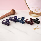 Matte Rectangle Hair Claw Clip – Strong Hold & Assorted Colors Pack