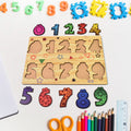 Wooden Number Puzzle Early Learning Board | Inventive Play