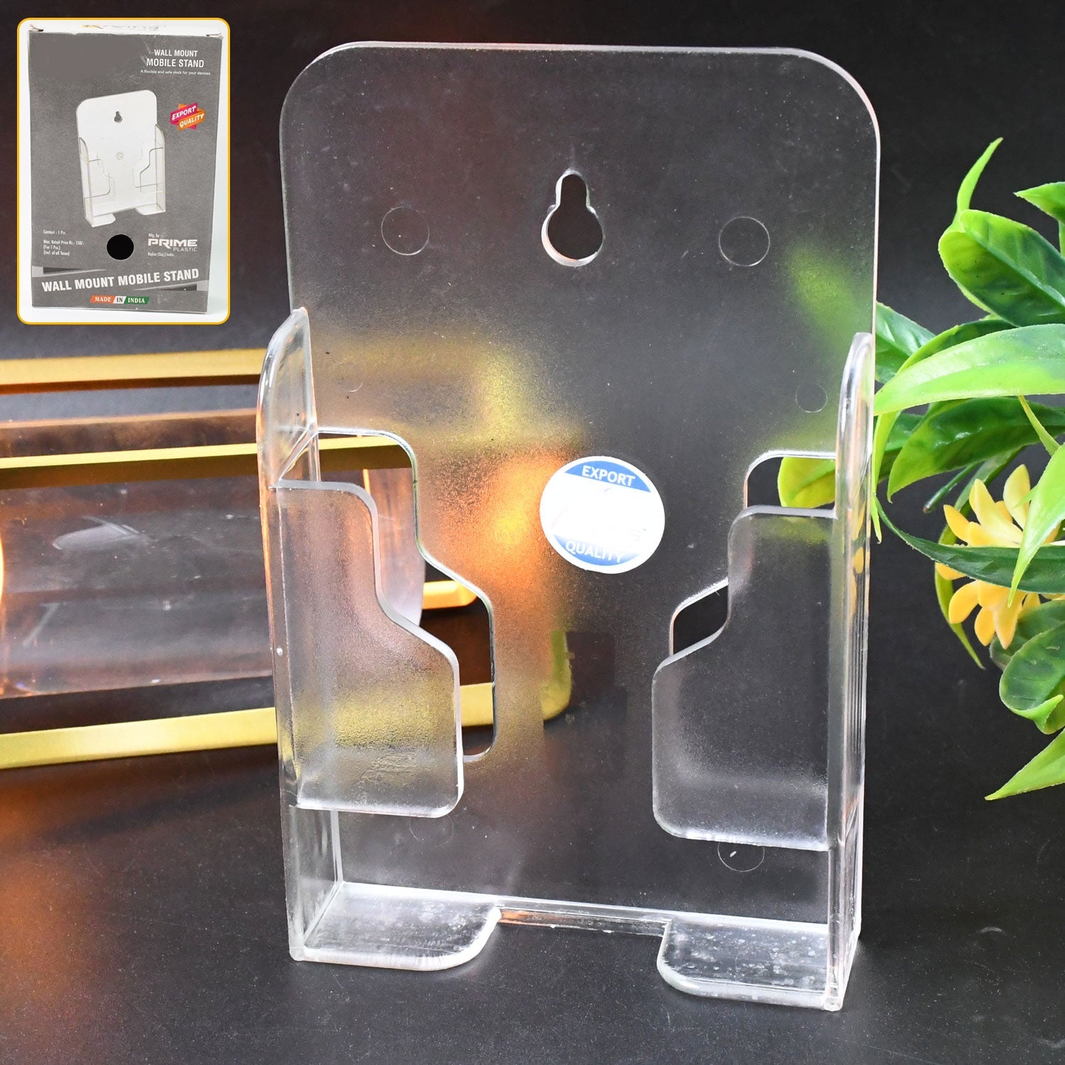 ALVENZA Wall Mount Mobile Holder – Durable ABS, Hands-Free | VoltDesk