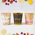 Disposable Paper Cups Mixed Colour 3 Pcs Set | hydrozilla