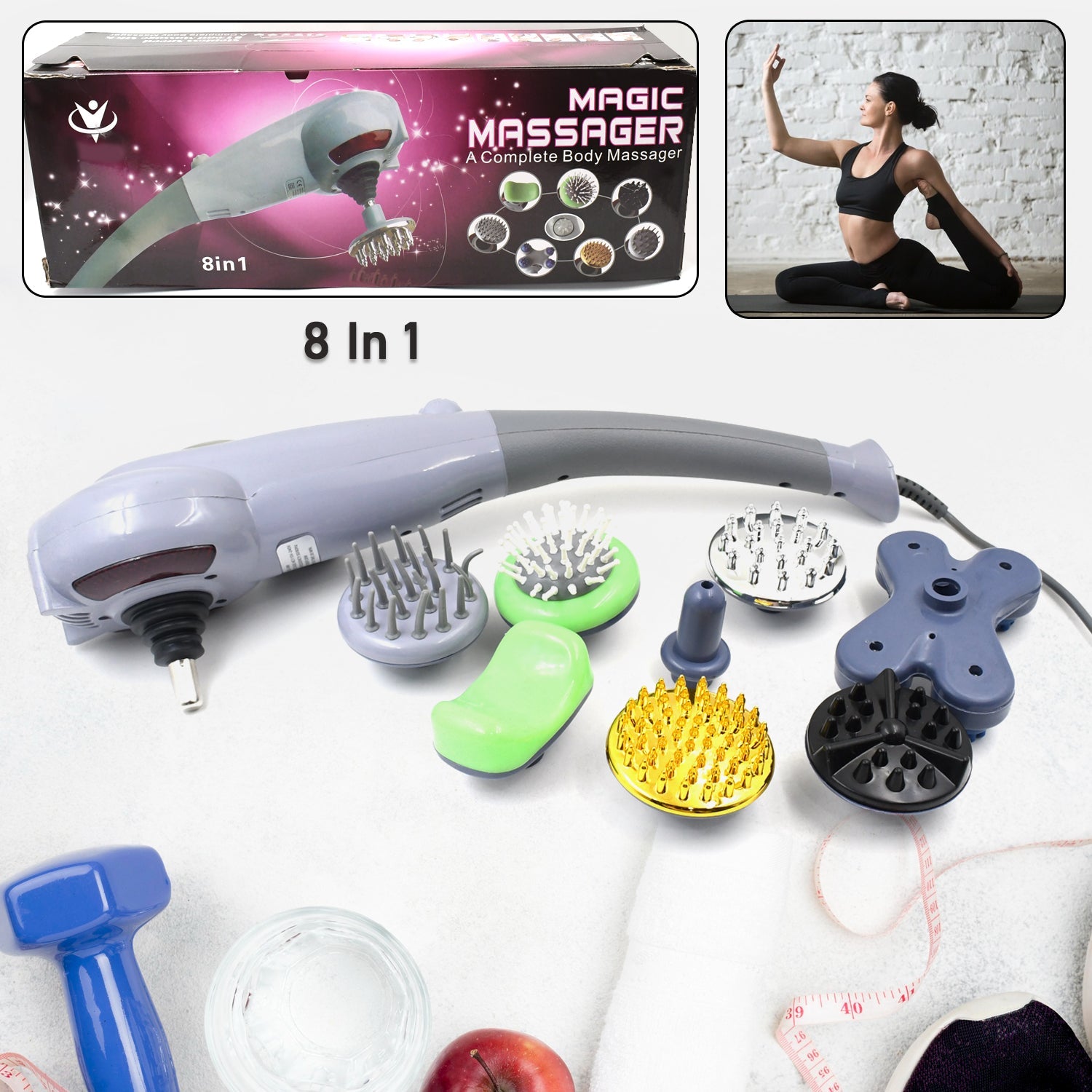 Full Body Massager – 8-in-1 Electric for Muscle Relief | Velvet Wellness