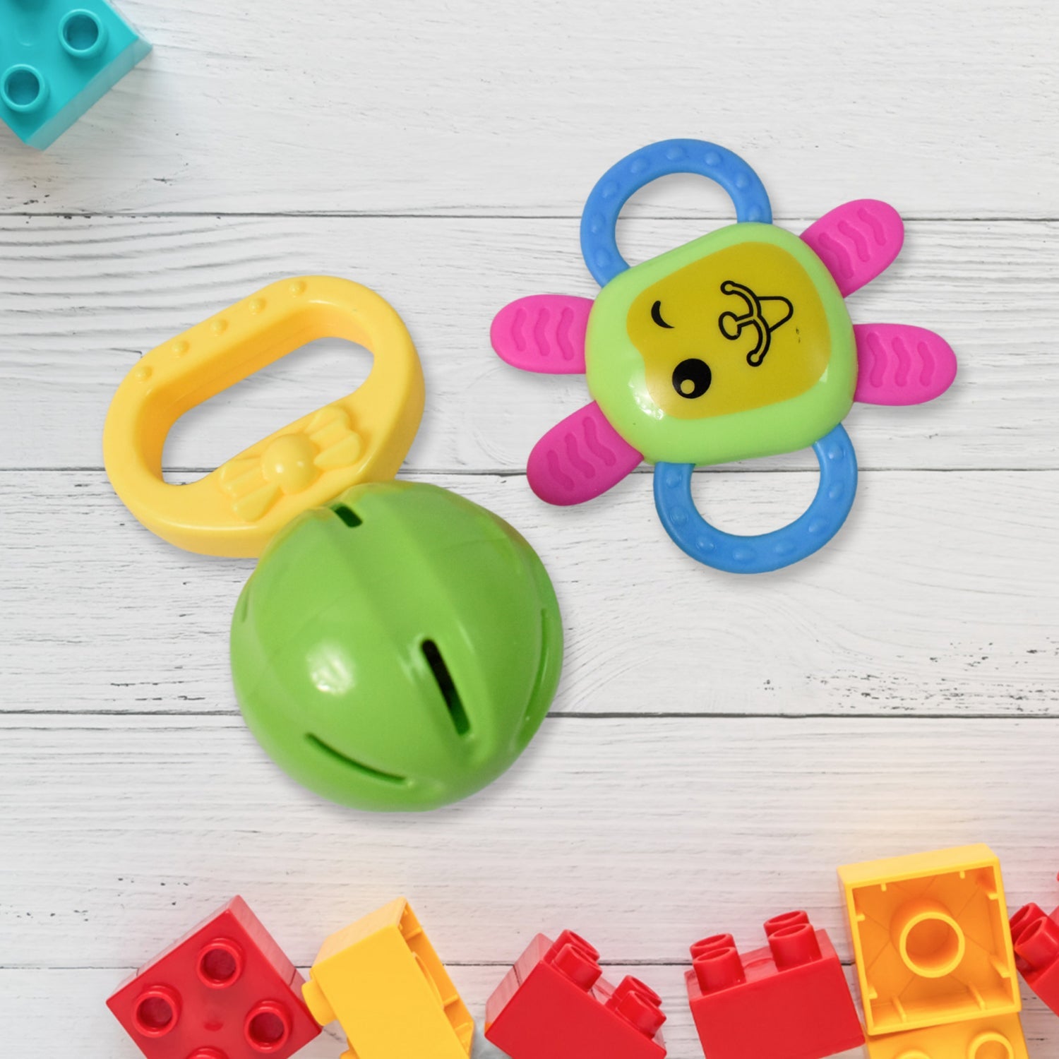 ALVENZA Baby Rattle & Teething Set – 8-Piece Non-Toxic | Aditi