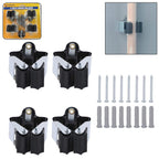 Wall Mount Mop Holder No-Slide Grip for Home & Garage | GlimmerHome