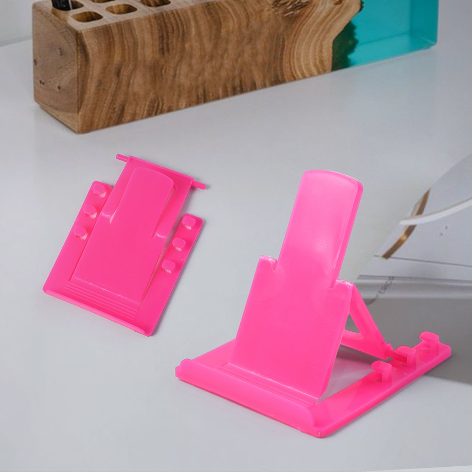 ALVENZA Adjustable Plastic Mobile Phone Stand – Foldable & Portable Holder