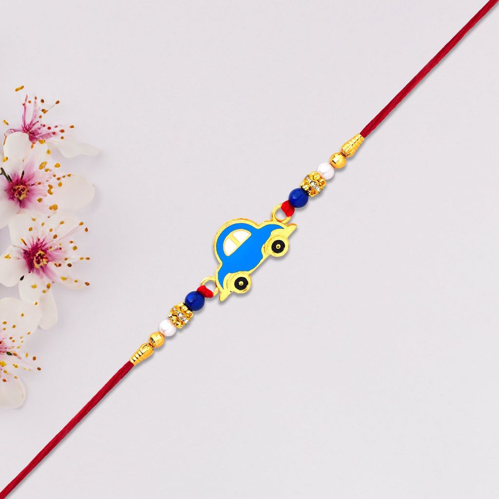 ALVENZA Car Design Rakhi for Kids - Perfect for Little Brothers on Raksha Bandhan