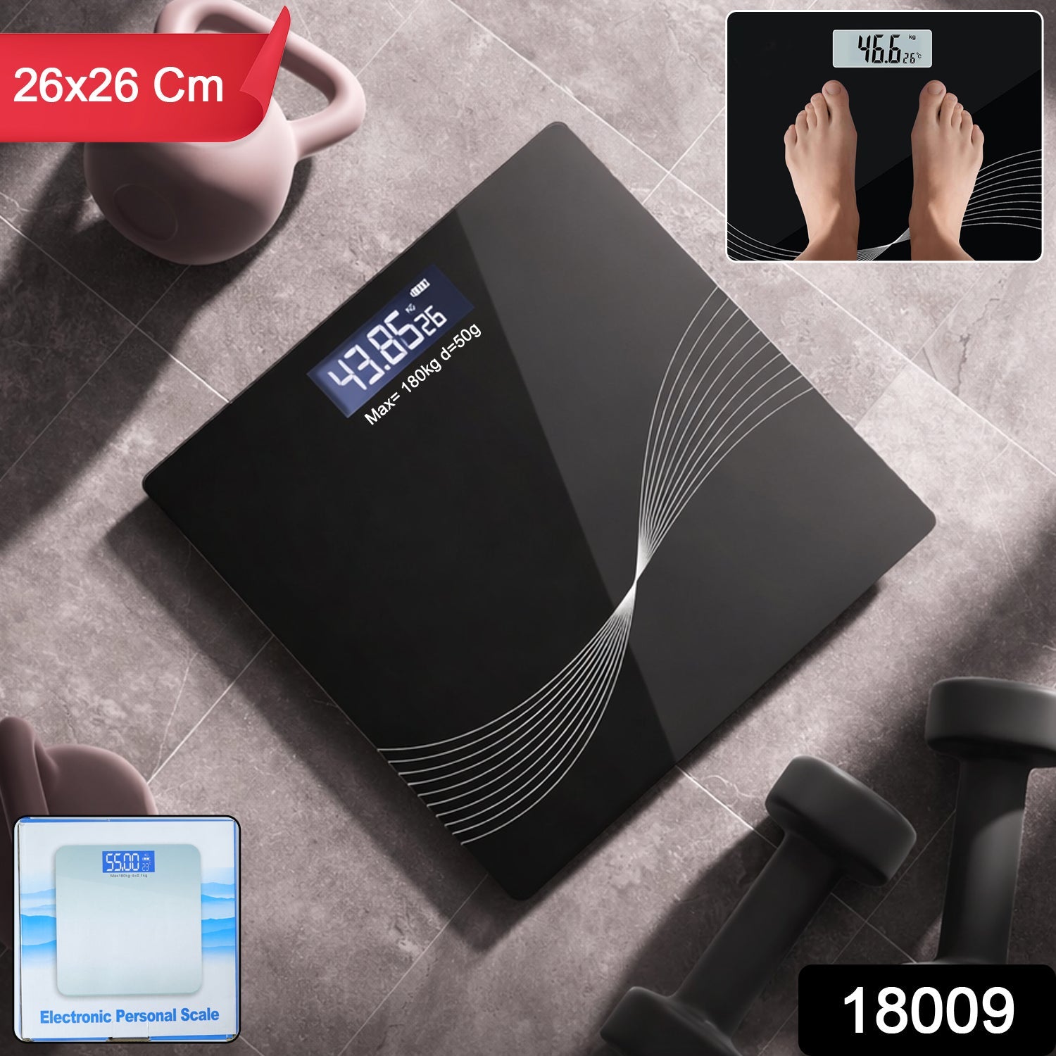 Digital Personal Weight Scale – Slim & High-Precision for Accurate Tracking