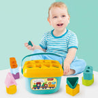 Baby Shape Sorter Toy Geometric Stacking Blocks | Little Learners - Detail View 5
