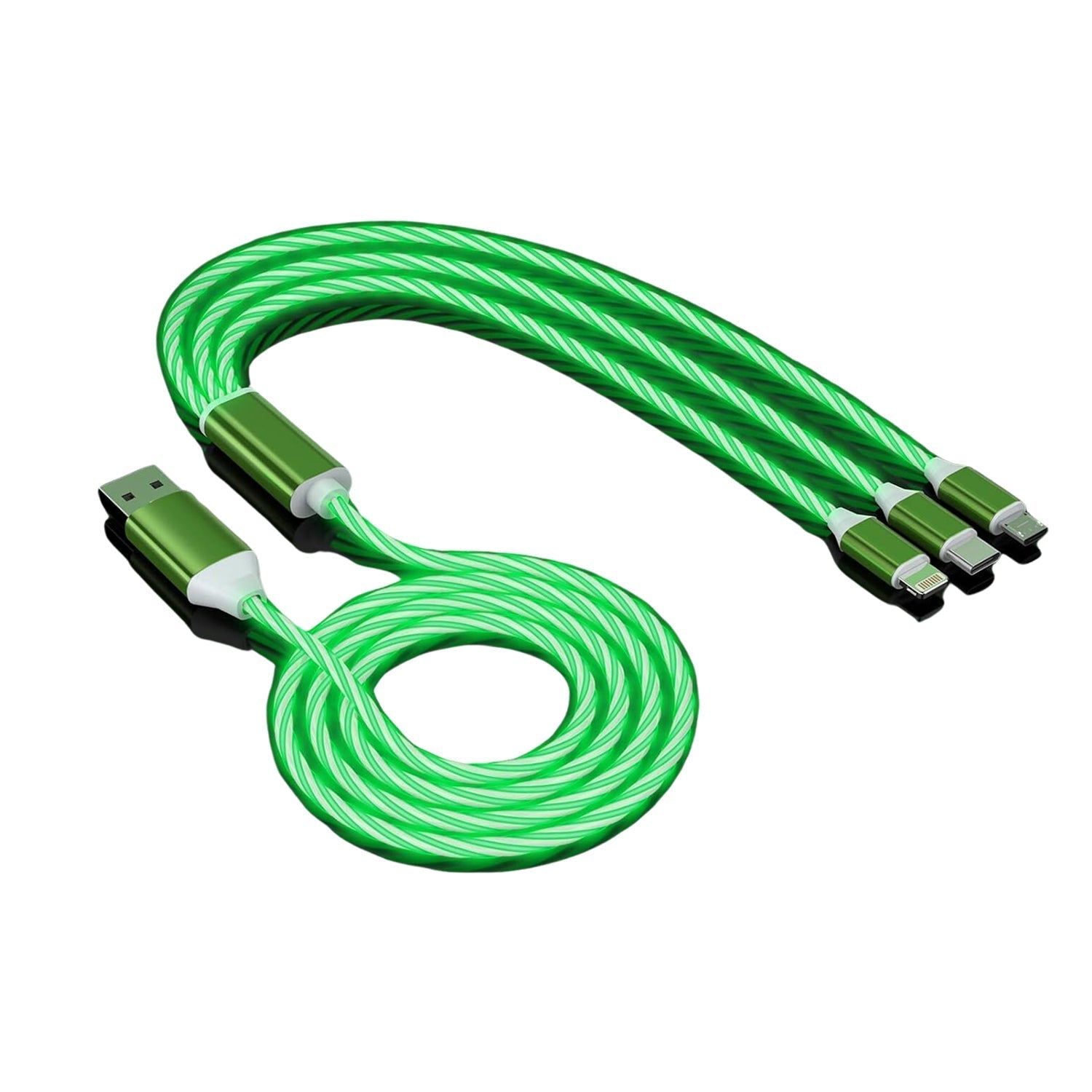 ALVENZA 3-in-1 Charging Cable – LED Fast Charger for Multi-Devices | Gambit