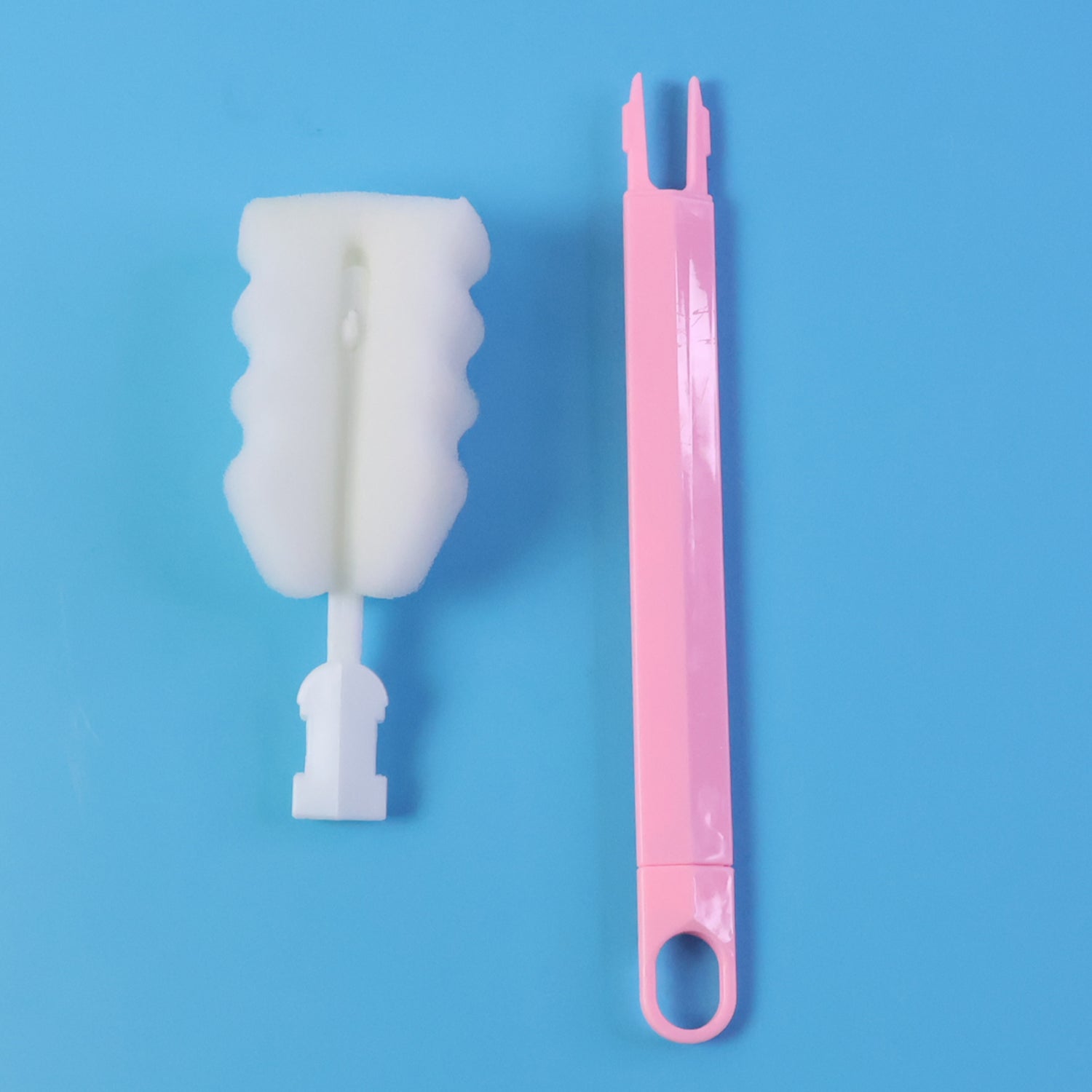 Long Handle Silicone Bottle Brush Gentle & Flexible Cleaning - Detail View 7