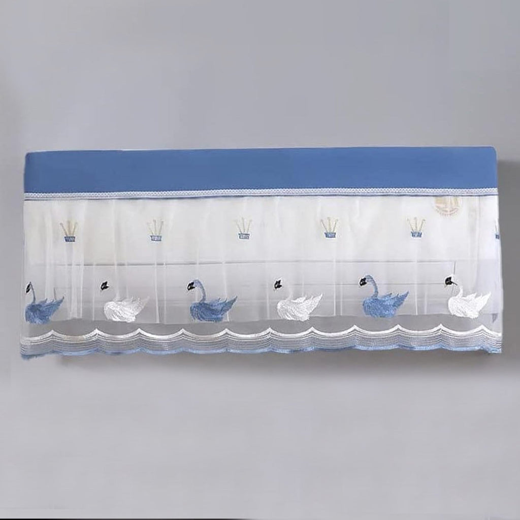 AC Dust Cover for 1 Ton Split AC Designer & Washable - Back View