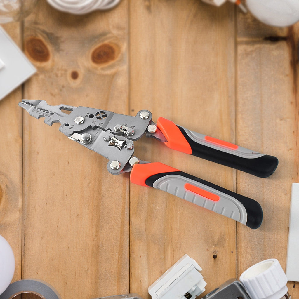 ALVENZA Wire Stripper Pliers 8-in-1 – Ergonomic Soft Grip Multi-Tool