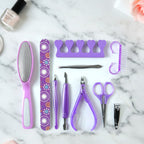 Manicure & Pedicure Nail Care Tool Set – Complete 10-Piece Grooming Kit