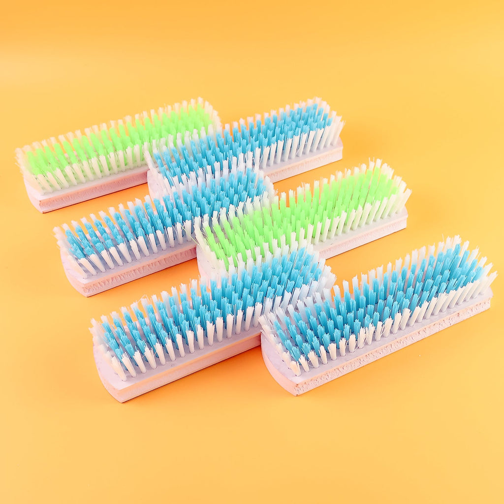 ALVENZA Cloth Washing Scrub Brush Set – Heavy-Duty Nylon Bristles with Wooden Handles
