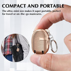 Keychain Nail Clipper – Portable with Built-in File | AuriGlam