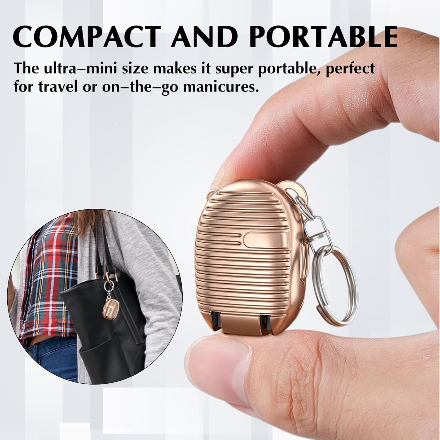 Keychain Nail Clipper – Portable with Built-in File | AuriGlam