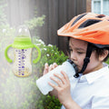 Plastic Baby Feeding Bottle Leakproof with Handles & Straw 300ml | Feedora