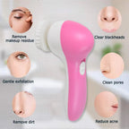 Facial Cleansing Brush Waterproof Deep Cleansing | Calm & Curl - Front View