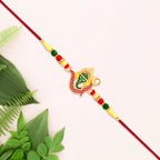 ALVENZA Ganpati Rakhi, Handcrafted traditional thread for Rakshabandhan