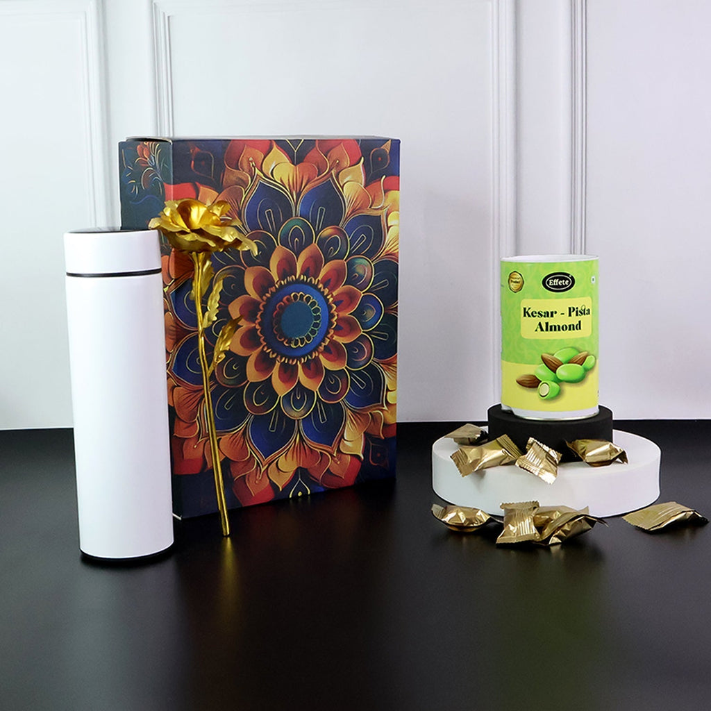ALVENZA Personalized Water Bottle Gift Hamper – Premium Festive Set