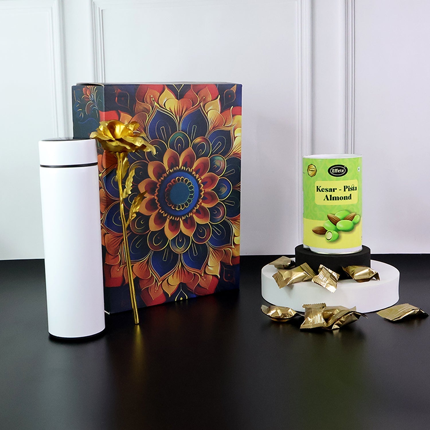 ALVENZA Personalized Water Bottle Gift Hamper – Premium Festive Set
