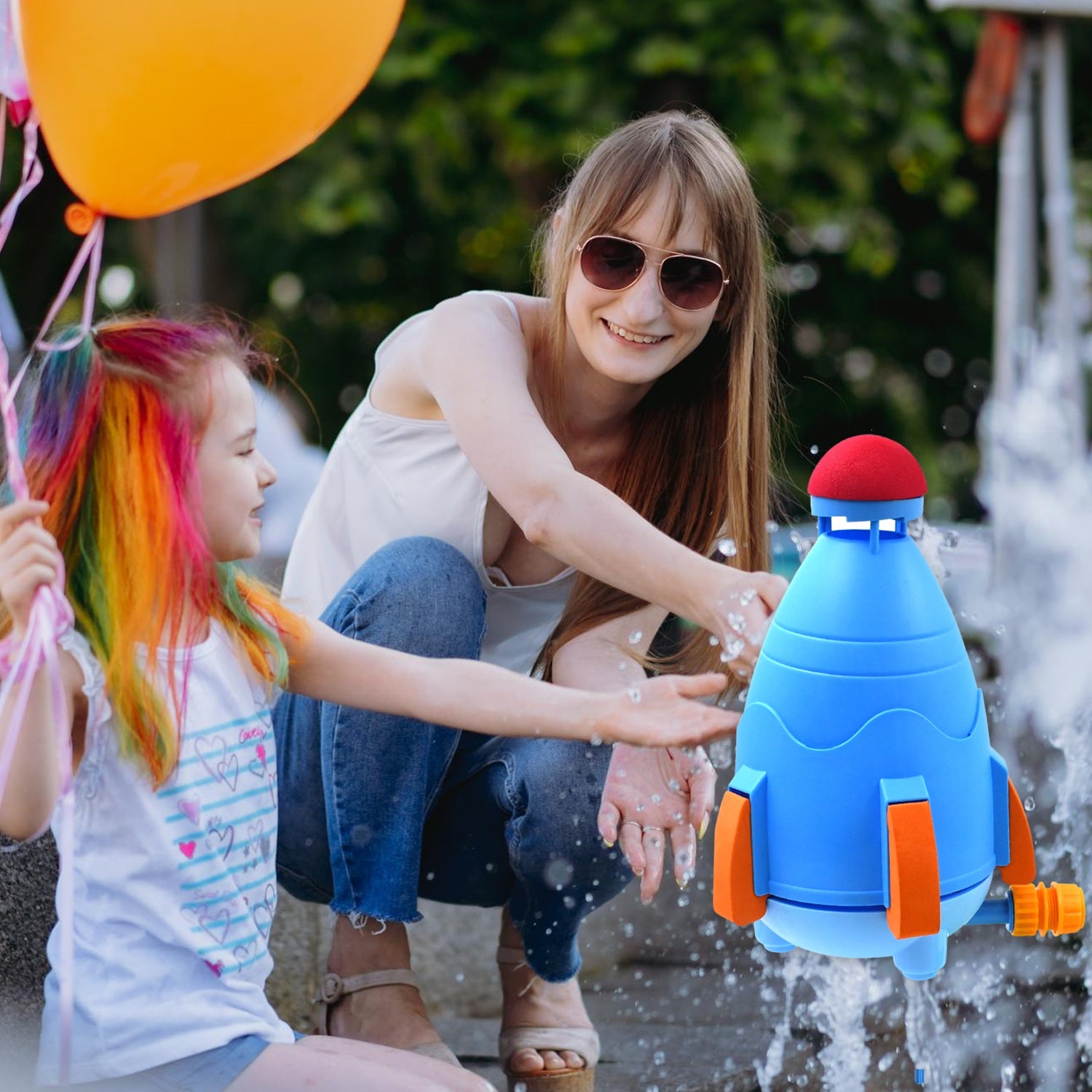ALVENZA Water Rocket Sprinkler – 360° Rotating Fun for Kids | Puzzle Vista