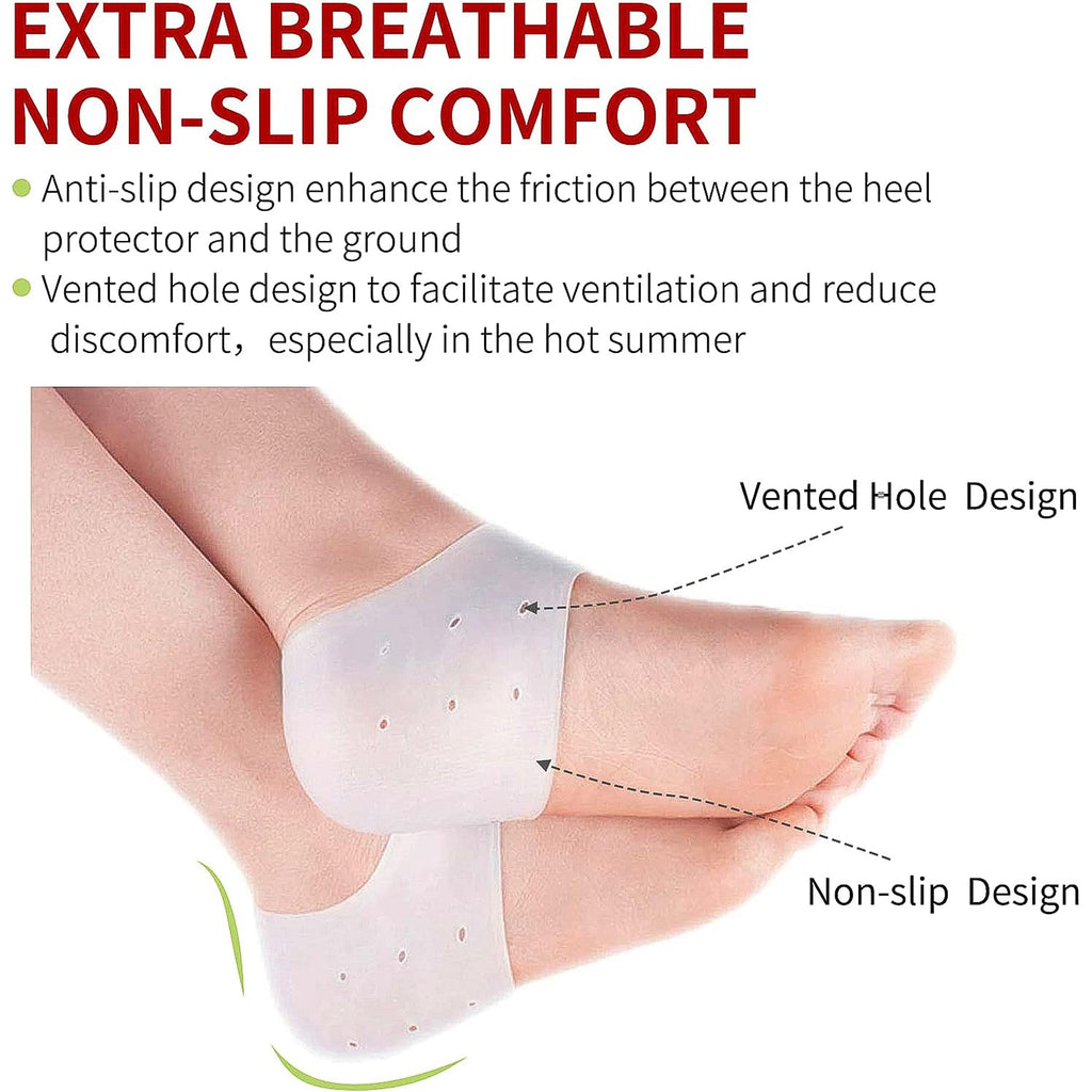 Kid Silicone Heel Protectors Soft Gel Cushions for Heel Care - Detail View 7