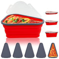 Pizza Storage Container Expandable Silicone Box with 5 Trays | Tidy Table