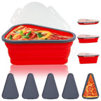 Pizza Storage Container Expandable Silicone Box with 5 Trays | Tidy Table