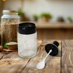 ALVENZA Glass Oil Dispenser & Spice Jar Set – Leakproof Storage | DeoDap