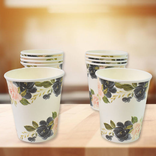 Disposable Paper Cups – Mixed Design 10 Pcs Set | Papezo