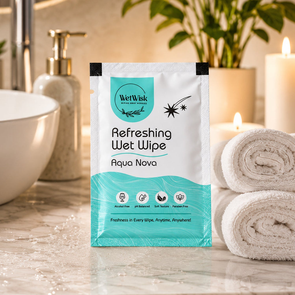 Aqua Nova Refreshing Wet Wipe Gentle & Travel-Friendly Cleansing
