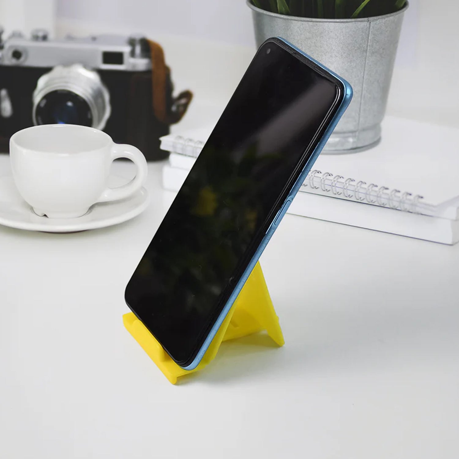 ALVENZA Plastic Mobile Phone Stand – Adjustable Foldable 6-Piece Set