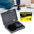 ALVENZA Hole Saw Kit – Carbon Steel 18 Pcs Set for Wood & Plastic | BoltForce