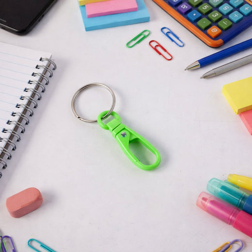 ALVENZA Mini Plastic Carabiner Keychain – Durable Clip for Keys & Bags