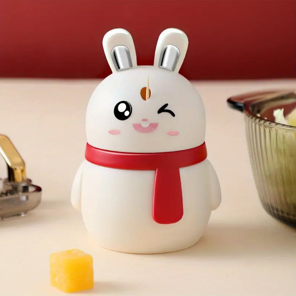 ALVENZA Rabbit Toothpick Dispenser – Automatic Press Design | Organivo