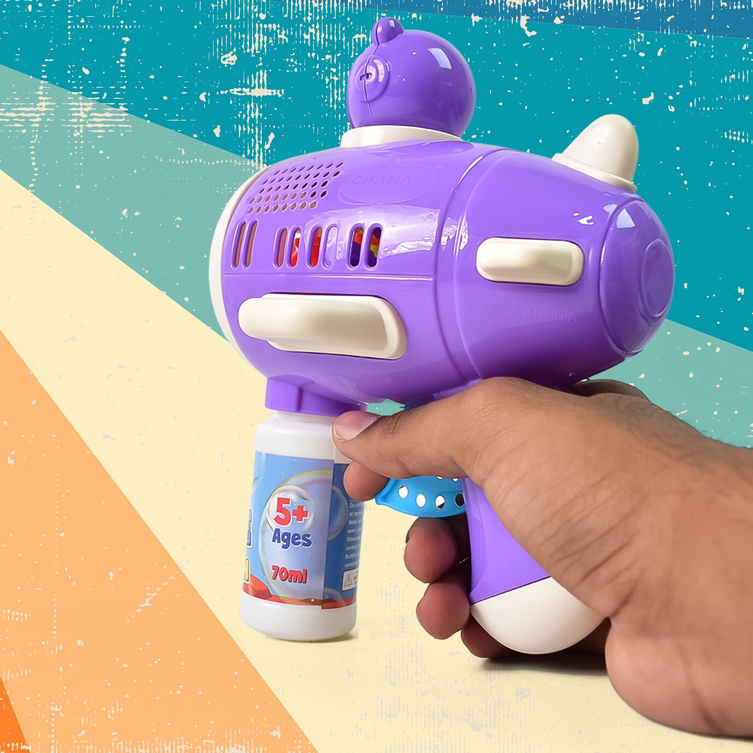 Bubble Gun Toy Automatic LED Leak-Proof Fun for Kids | Aditi - Front View