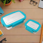 ALVENZA Stainless Steel Lunch Box – Durable Leak-Proof 2 Pc Set