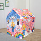 ALVENZA Kids Play Tent House – Jumbo School Theme, Foldable & Multicolour | Play & Move