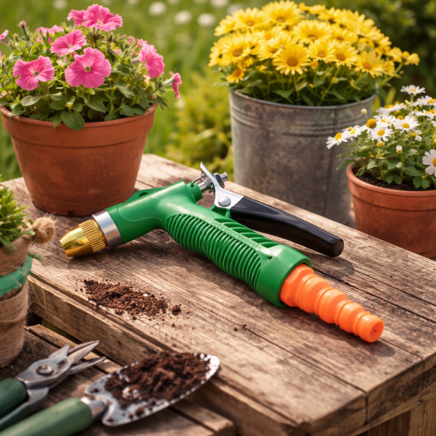 ALVENZA Water Spray Gun – Durable Lever Nozzle for Garden & Car | Grow Garden Tools